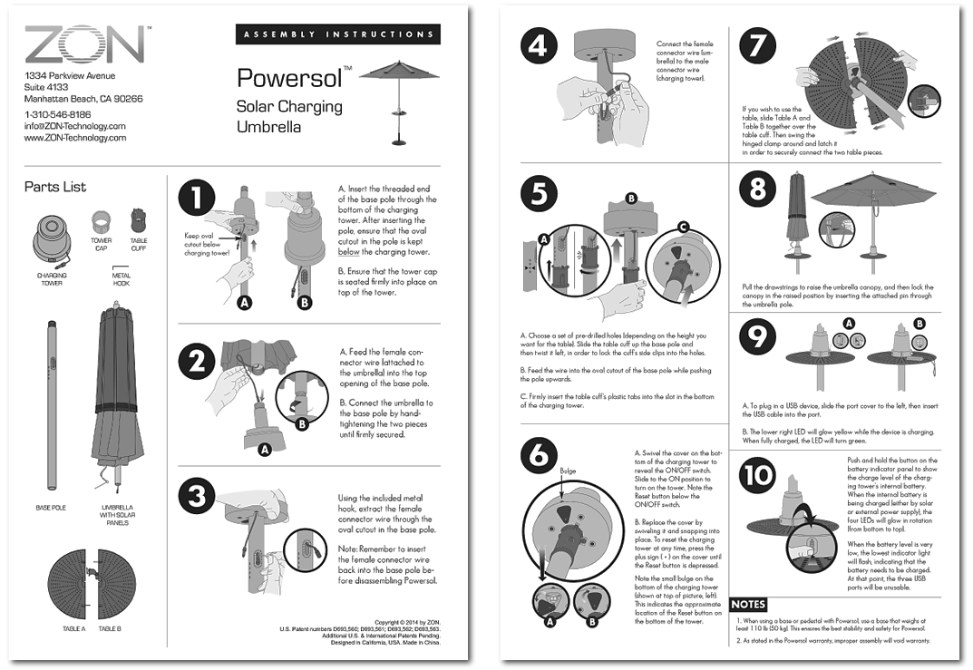 Technical writing instructions year 1